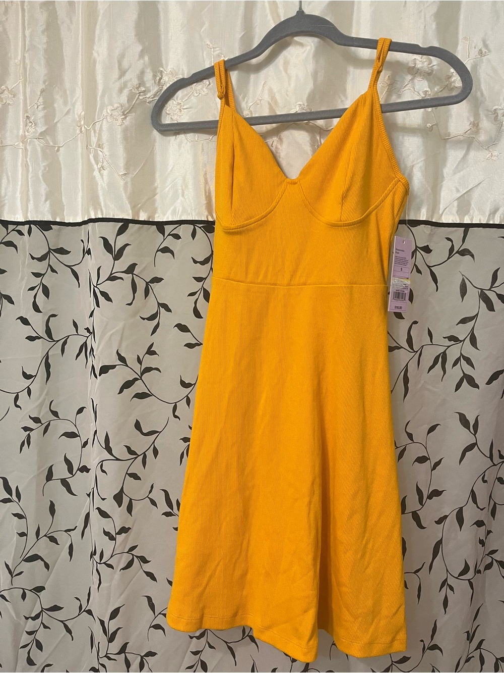 Target Golden Yellow Spaghetti-Strap Mini Dress. Women’s Nwt size small